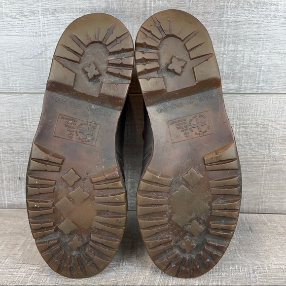 Vintage Dr Martens mens sz 9 brown boots - Picture 7 of 11